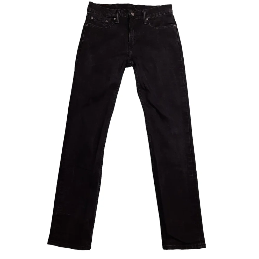 Levi's 502 Taper Straight Black Jeans SZ 29x30